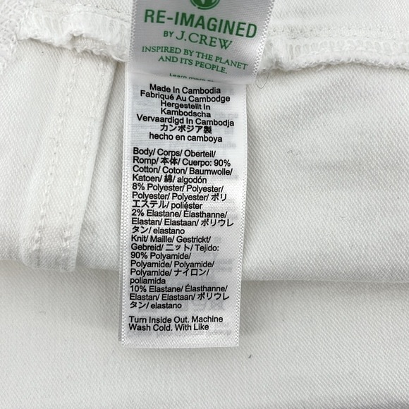 J.Crew Factory White Maternity Jean in Signature Stretch Size 29 - Picture 11 of 12